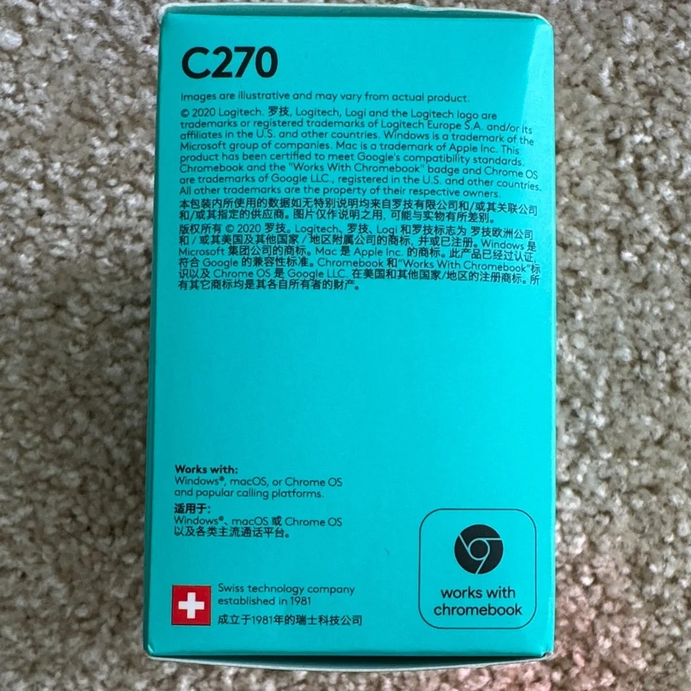 NWT - Logitech C270 HD Webcam